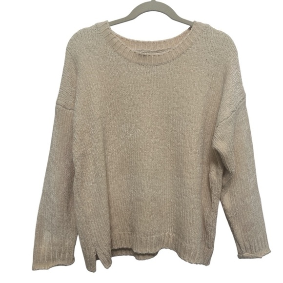 NWT ASOS Stradivarius Sweater Chunky Soft Cream Oversize Sweater size Medium - Picture 1 of 12